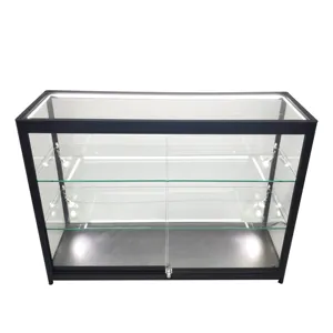 Custom Glass Display Tower Commercial Retail Store Furniture Cabinet China Manufacturers Display Case with Shelves Design