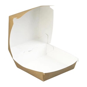 Einweg-Kraftpapier <span class=keywords><strong>Burger</strong></span>-<span class=keywords><strong>Box</strong></span>/Papier-Mahlzeitbehälter/Bento-<span class=keywords><strong>Box</strong></span> Hamburger-Verpackung - Product Image 3