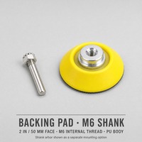 2 Inch Hook and Loop Backing Pad 50mm PU Backing Plate M6 Thread for Rotary Tool Sanding Polishing Disc Holder
