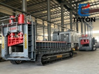 Cisaille mobile sur chenilles à grande capacité pour la déchiquetage de métaux, directement du fabricant, pour le démontage automobile