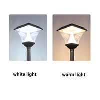 Lampe solaire DC pour pelouse extérieure moderne à succès, IP65, étanche, avec poteau de 1 m, lumière LED de jardin avec télécommande, aluminium + PC, à intensité variable