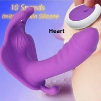 Tragbarer Schmetterlings-Vibrator für Frauen mit Kabelloser Fernbedienung, 10 Geschwindigkeiten, Wasserdicht IPX7, Geräuscharm 40dB - Schmetterlingsförmiges Erwachsenenspielzeug