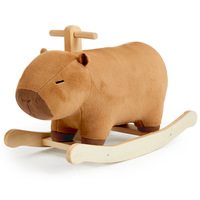 Cheval à bascule en bois style moderne Animal à bascule Fauve à bascule Jouet à bascule Chaise à bascule pour bébé en peluche Cerf Cheval à bascule pour enfants