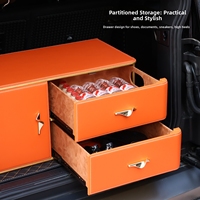 Organisateur de coffre de voiture universel, organisateur de voiture portable, organisateur d'accessoires de voiture, boîte de rangement pour bagages, sac de rangement en cuir imperméable pour SUV
