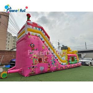 הסיטונאי ילדים מסחריים קופצני קופסי טירת מים שקופית בית מתנפחים עם שקופית למבוגרים - Product Image 4