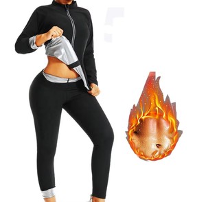 Combinaison <span class=keywords><strong>de</strong></span> Sauna professionnel, Anti-déchirure, à fermeture éclair, perte <span class=keywords><strong>de</strong></span> poids, exercice d'entraînement, vêtements amincissants, vente en gros, - Product Image 1
