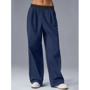 Pantalon large à taille élastique pour femme All Out, coupe confortable pour le printemps, vêtements décontractés, tailles S M L - Product Image 5