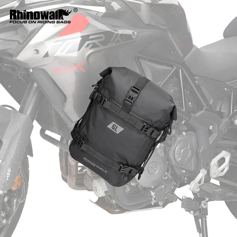 Borsa Per Crash Bar Moto VGEBY 4L - Impermeabile, Antiscivolo, Con Riflettori, Per Borsa Laterale O Zaino