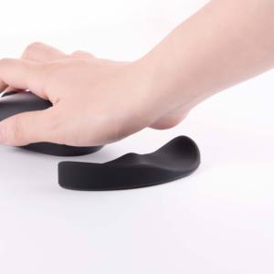 แผ่นรองข้อมือซิลิโคนตามหลักสรีรศาสตร์ บรรเทาอาการปวด แผ่นรองฝ่ามือสำหรับเลื่อนเมาส์ รองรับฝ่ามืออย่างสบาย - Product Image 3