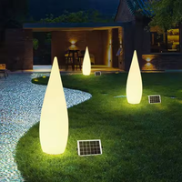Lampes solaires d'extérieur en forme de goutte d'eau, lumières d'ambiance pour cour, jardin, terrasse, décorations de paysage, lampes de sol