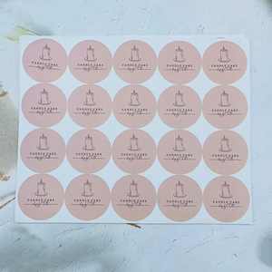 E-ma thuật Hot Bán in ấn Thông tư Logo 5cm Sticker CuộN đầy màu sắc Vòng giấy quà tặng gói trang trí chai - Product Image 4