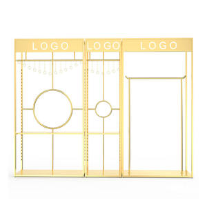 Tùy chỉnh hiện đại kim loại có thể gập lại quần áo giá vàng cửa hàng hiển thị đứng cho sản phẩm cho <span class=keywords><strong>Showcase</strong></span> - Product Image 6