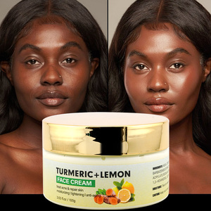 Ensemble de soins pour la peau du visage au curcuma et au citron, végétalien et biologique, sérum éclaircissant naturel, crème contre l'acné, lotion corporelle, huile nettoyante, pour un teint éclatant - Product Image 4