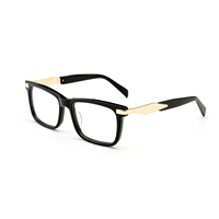 G4-31445 Lunettes de soleil en acétate polarisées à la mode Offre Spéciale Lunettes de soleil rectangulaires pour hommes Lentilles optiques remplaçables