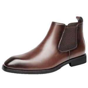 Botas de Piel Genuina Marrón con Punta Redonda y Forro de Malla, Suela de Goma, para Uso Profesional - Product Image 4
