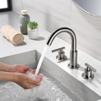 Robinet Mitigeur de Lavabo en Laiton à Poignée Unique, Montage sur Plateau, Vente Directe Usine, Certifié CE, Garantie 5 Ans, Robinets de Salle de Bain Modernes