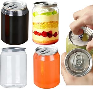 <strong>Drinking</strong> Can <strong>Plastic</strong> Juice <strong>Bottles</strong> Clear Beverage Container for Juice Smoothies Tea Coffee Compatible with Automatic Cup Sealer - Product Image 5