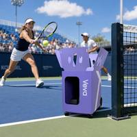 Máquina de Entrenamiento de Tenis Avanzada JP-TTV3 con Control por Voz y Aplicación, 120 Pelotas, 8 Horas de Autonomía, Robot para Cancha al Aire Libre