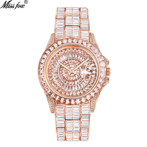 Reloj de pulsera para hombre de lujo, cuadrado, con diamantes, oro, acero inoxidable, resistente al agua, con fecha automática, cristal, mecánico, para negocios. - Product Image 2