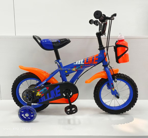 <span class=keywords><strong>Bicicleta</strong></span> para niños Trending Niche Blue Orange <span class=keywords><strong>Rocket</strong></span> con ruedas de entrenamiento y soporte para botella de agua - Product Image 3