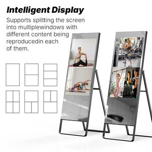 Miroir d'entraîneur personnel Offre Spéciale Affichage LCD au sol AI Artificiel <span class=keywords><strong>Home</strong></span> Gym Force Smart Exercise Fitness Mirror - Product Image 4