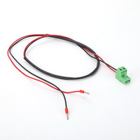 Kabel Harness Terminal Blok 2 Pin Hijau Custom, Kabel Merah Hitam dengan Terminal Ferrule Pin, Perakitan Kabel Listrik