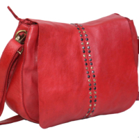 Tas Selempang Kulit Asli Wanita Terbaru Kapasitas Besar Kulit Sapi Full Grain Logo Custom Grosir