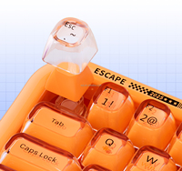 Clavier lumineux en cristal de gelée tri-mode portable 2,4G+BT+Filaire avec touches multimédias et éclairage RVB