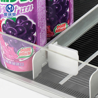Système de poussoir de boissons d'étagère de rouleau coulissant de supermarché d'étagère futée par gravité plus fraîche pour des boissons de bouteille
