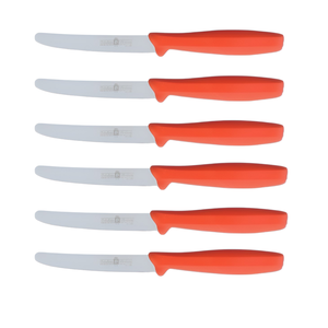 SET DI 6 COLTELLINE DA TAVOLA ARANCIONI, LA LINEA ORIGINALE BEST, 11CM - Product Image 1