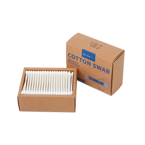 Coton-tiges biodégradables respectueux de l'environnement, 200 pièces/boîte, bâtonnets en papier, coton-tiges avec boîte en papier kraft - Product Image 3