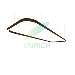 Văn phòng hiện đại ánh sáng mặt dây chuyền lịch thi đấu tùy chỉnh thực hiện tròn vuông LED tuyến tính ánh sáng mặt dây chuyền - Product Image 4