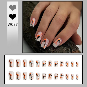 <span class=keywords><strong>Uñas</strong></span> Postizas <span class=keywords><strong>Cortas</strong></span> Cuadradas al por Mayor, 24 Piezas, Puntas de <span class=keywords><strong>Uñas</strong></span> Acrílicas ABS Reutilizables para Uso Diario - Product Image 1