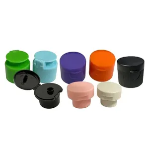 New Screw Cap Plastic Lids 20mm 24mm 28mm Cosmetic Packaging Plastic Flip Top Cap