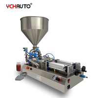 Nouvelle machine de remplissage semi-automatique à double tête pour pâtes et crèmes, avec cadre en acier inoxydable, pour l'e-commerce