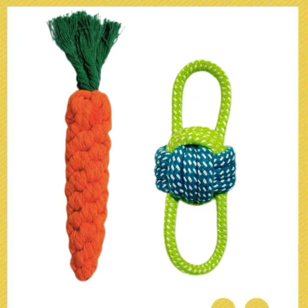 Ensemble de 2 balles à double oreille en forme de carotte [Nettoyage et protection des dents]