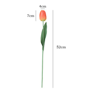 Flor Artificial de Tulipán de Seda, Tallo Único, Tacto Natural, Decoración para el Hogar, Accesorio de Fotografía - Product Image 5