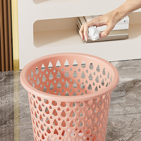 FF5132 Poubelle en plastique bon marché pour la maison poubelle en plastique poubelle pour la cuisine la salle de bain le bureau poubelle ronde poubelle