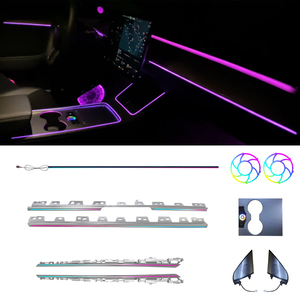 Kit de Luces Ambientales RGB Modernas para Auto, para Tesla Model Y 2021-2022, Lámpara LED de Atmósfera Interior, Tira de Luz Sinfónica, Fabricante - Product Image 1
