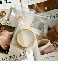 Sac de montre en EVA transparent givré personnalisable, résistant à l'humidité, avec fermeture éclair, adapté aux bijoux, aux boucles d'oreilles, aux cosmétiques et aux câbles de données