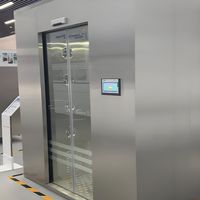 Douche d'air automatique pour salle blanche électronique, douche d'air pour usine alimentaire, salle de douche d'air industrielle en acier inoxydable 304