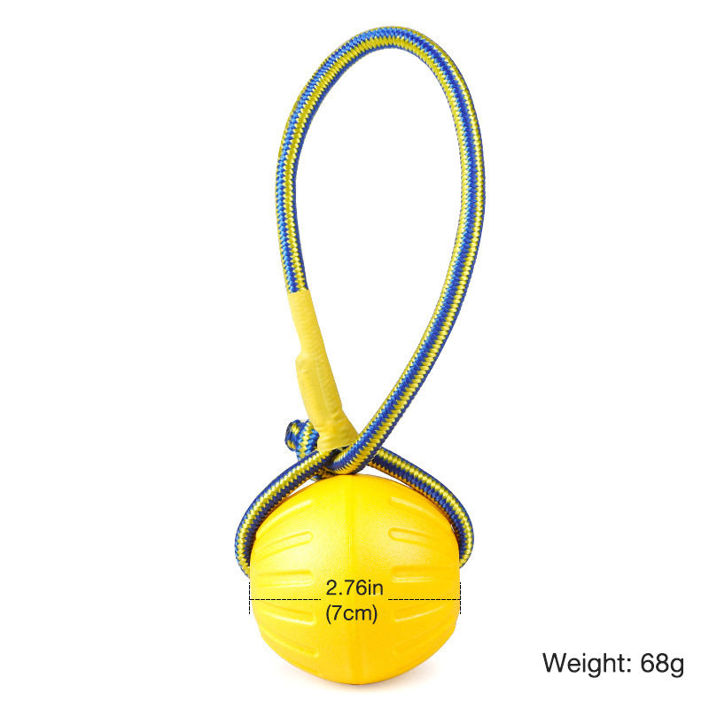 Yellow 7cm Rope Ball