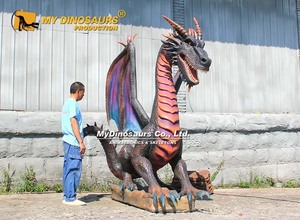 MY DINO Haunted House Large Moving Animatronic <span class=keywords><strong>Dragon</strong></span> para eventos - Product Image 4