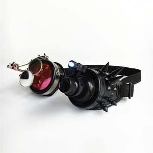 <span class=keywords><strong>2022</strong></span> fábrica barata al por mayor nueva moda Vintage lupas con luz LED Cosplay fiesta gafas Steampunk gafas - Product Image 3