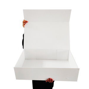 Boîte cadeau de mariage de luxe personnalisée, grandes boîtes élégantes pour robes de mariée - Product Image 1