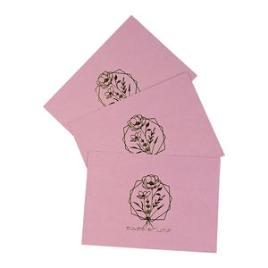 Cartes de remerciement uniques et chaleureuses en papier kraft 300 g/m² et carton duplex, avec logo personnalisé estampé à chaud en or, pour cadeaux d'entreprise – Vente flash - Product Image 1