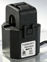 Transformador de Corriente Monofásico de Núcleo Dividido SCT-T10 de 80A/80mA con Certificación CE, Núcleo de Ferrita, Bajo Costo, Personalizado, Cable de 0.5m Blanco y Negro
