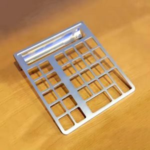 <span class=keywords><strong>Panneaux</strong></span> audio avant en aluminium anodisé noir brossé, usinage CNC personnalisé, services d'amplificateur en aluminium à prix abordable - Product Image 5