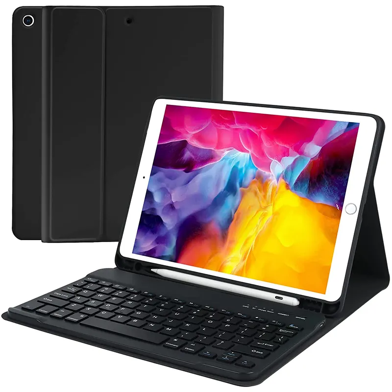 Wireless Color Keyboard Shockproof Protective Case Tablet With Stylus Pen Holder For Ipad