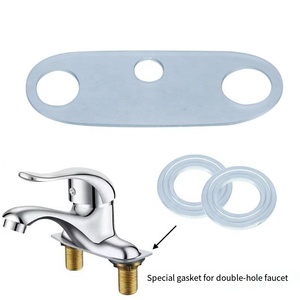 Robinet de lavabo à 2 trous pour salle de bain, <span class=keywords><strong>mitigeur</strong></span> d'eau chaude et froide - Product Image 5